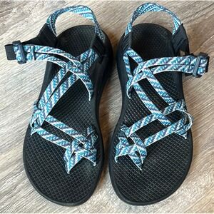 Chaco Z/Cloud X2 Hiking Water Sports Sandals Blue White Womens 8 UK 6 EU 39